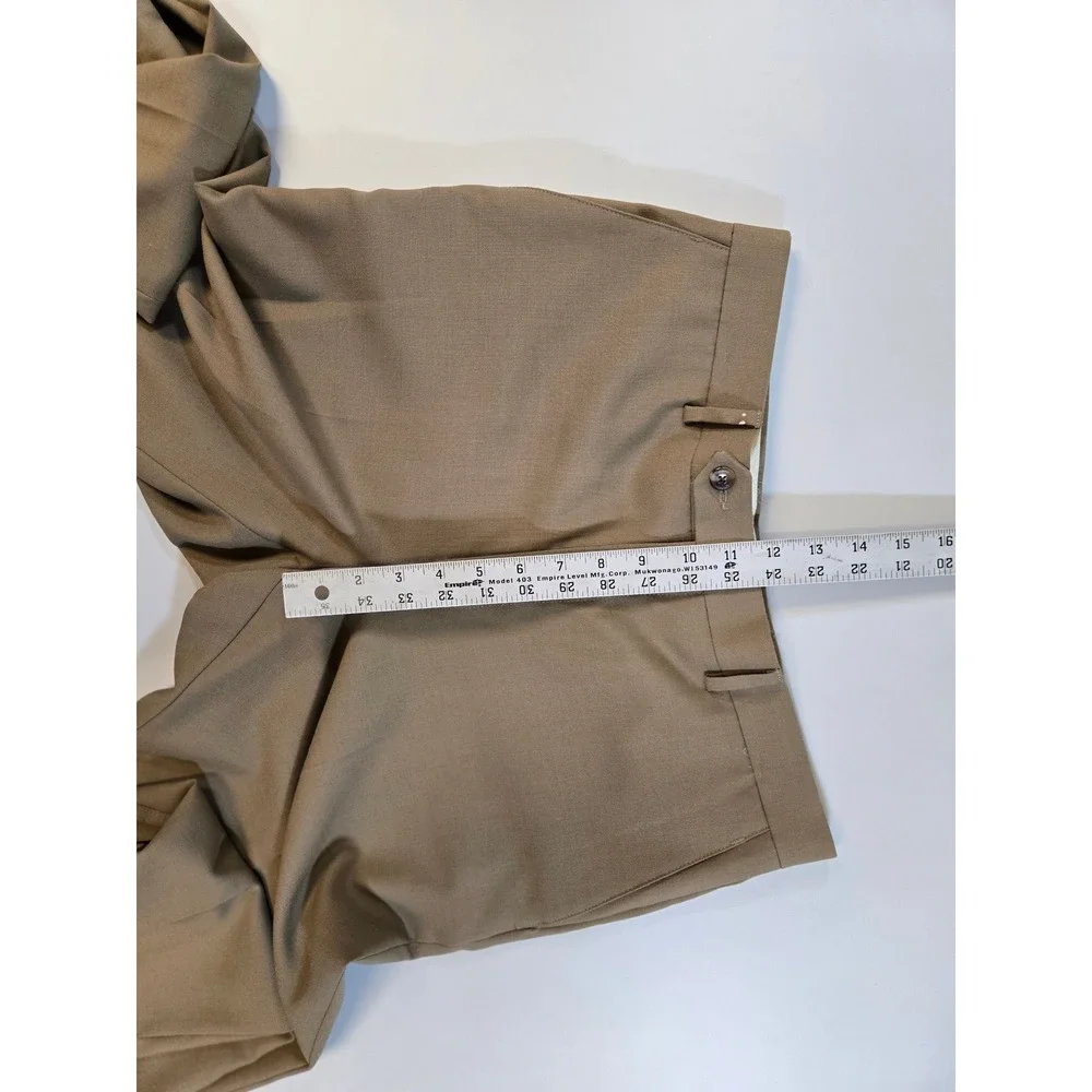 Jos. A. Bank Travelers Mens‎ Tan Wool Tailored Fit Dress Pants 35 Small Holes